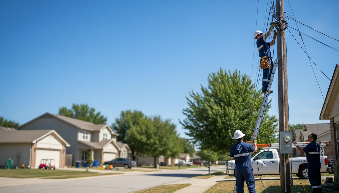 Residential electrician providing installation services in Freedom, ME